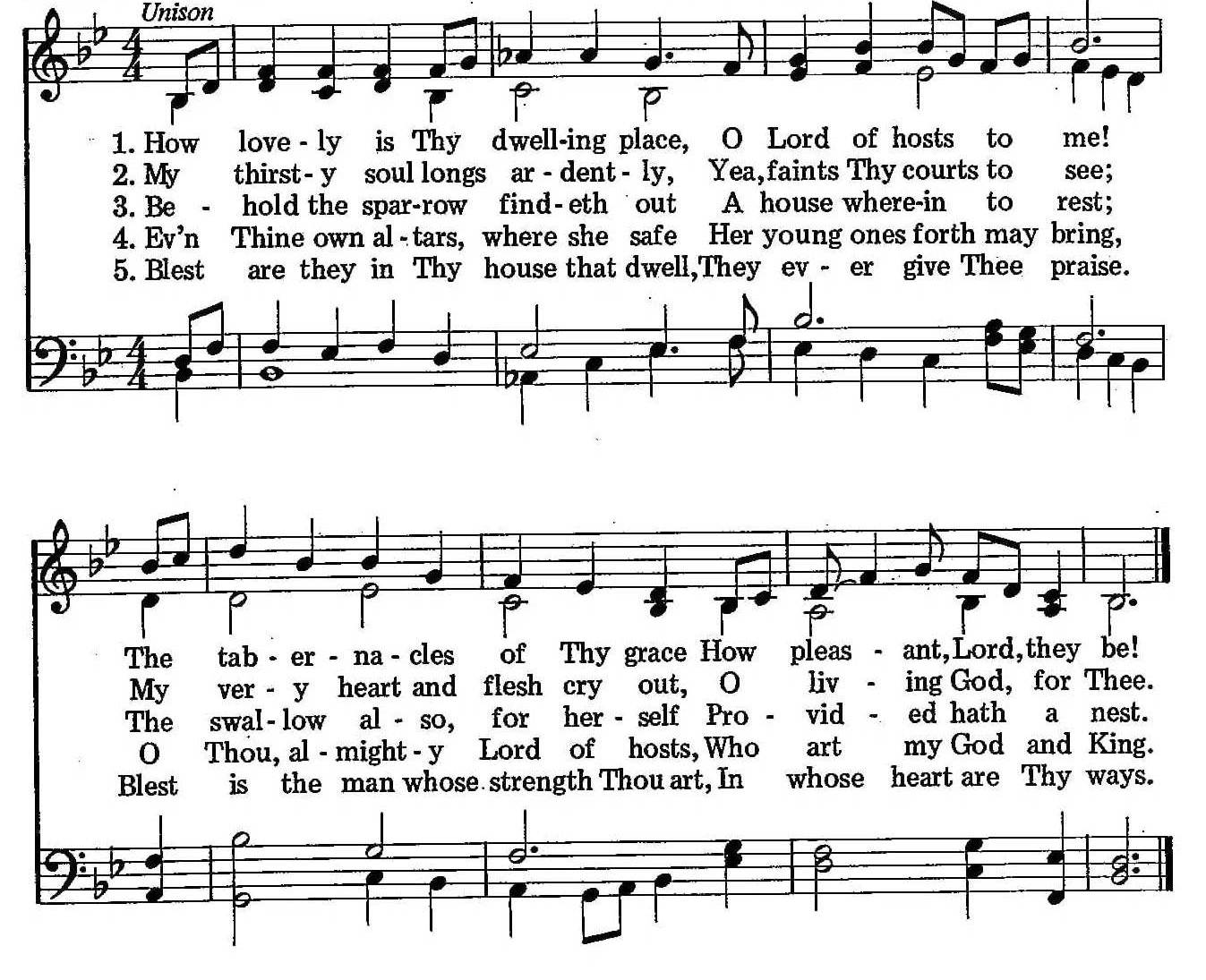 062 – How Lovely Is Thy Dwelling Place sheet music